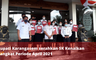 Penyerahan SK Naik Pangkat Periode April 2021